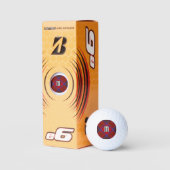 Clan Leslie Rode Tartan Golfballen (Verpakking)