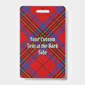 Clan Leslie Rood Tartan Badge (Achterkant)