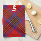 Clan Leslie Rood Tartan Theedoek (Quarter Fold)