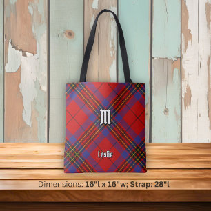Clan Leslie Rood Tartan Tote Bag