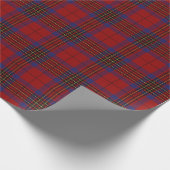 Clan Leslie Scottish Red Tartan Cadeaupapier (Hoek)