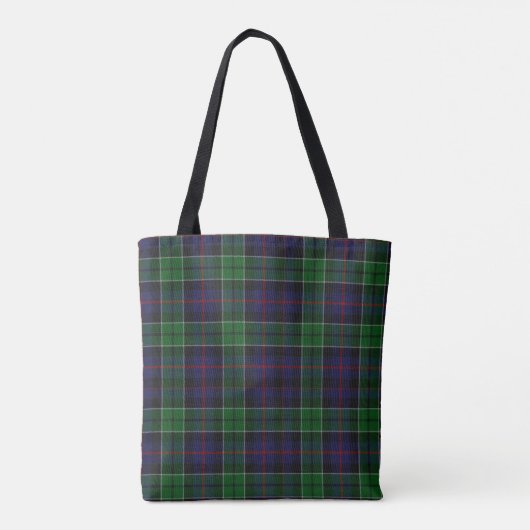 Clan Leslie Tartan & Crest Canvas tas (Achterkant)