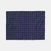 Clan Leslie Tartan Fleece Deken (Voorkant (Horizontaal))
