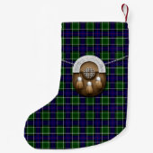 Clan Leslie Tartan Kleine Kerstsok (Achterkant)