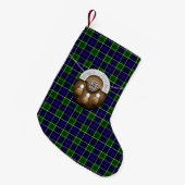 Clan Leslie Tartan Kleine Kerstsok (Voorkant (Hangend))