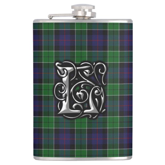 Clan Leslie Tartan Old Scotland fles Heupfles (Voorkant)