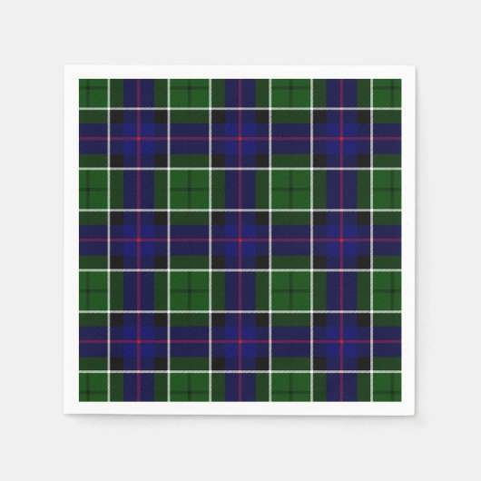 Clan Leslie Tartan Servetten (Voorkant)