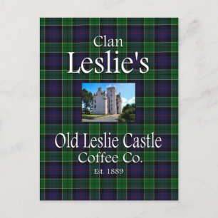 Clan Leslie's Old Leslie Castle Coffee Co. Briefkaart