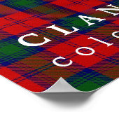 Clan Lindsay Colors of Scotland Tartan Poster (Hoek)