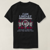 Clan Lindsay crest Schotse clans Schotse achternaa T-shirt (Design voorkant)