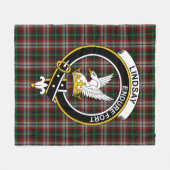 Clan Lindsay Hunting Tartan Pset Fleece Deken (Voorkant (Horizontaal))