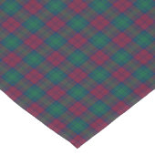 Clan Lindsay Maroon en Groene Schotse Tartan Korte Tafelloper (Hoek)