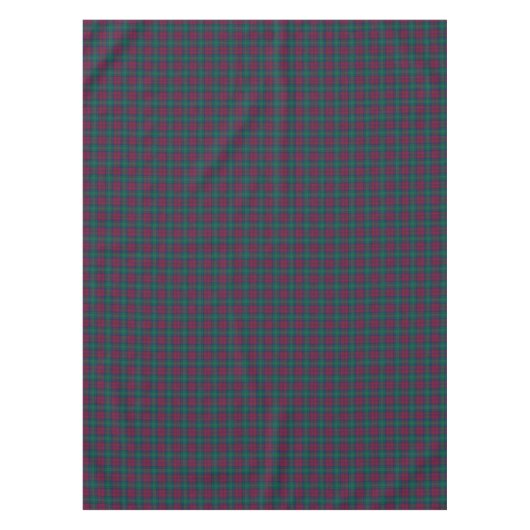Clan Lindsay Maroon en Groene Schotse Tartan Tafelkleed (Voorkant)