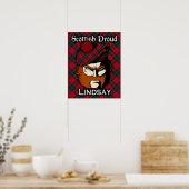 Clan Lindsay Schotse Tartan Poster (Keuken)