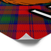 Clan Lindsay Schotse Tartan Poster (Hoek)