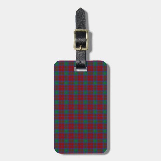 Clan Lindsay Tartan Bagagelabel (Voorkant verticaal)