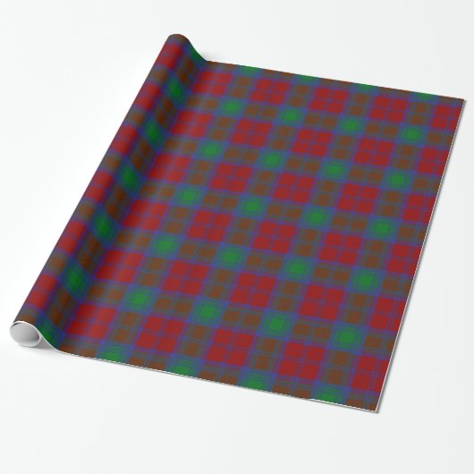 Clan Lindsay Tartan Cadeaupapier (Uitgerold)