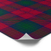 Clan Lindsay Tartan - Digitaal downloaden Poster (Hoek)