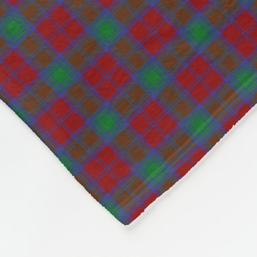 Clan Lindsay Tartan Fleece Deken (Hoek)