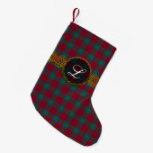 Clan Lindsay Tartan Kleine Kerstsok (Voorkant (Hangend))