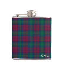 Clan Lindsay Tartan Monogrammed