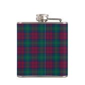 Clan Lindsay Tartan Monogrammed Heupfles (Achterkant)