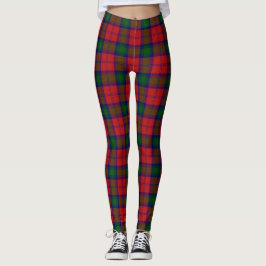 Clan Lindsay Tartan Pset Scottish Kilt Pattern Leggings