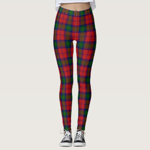 Clan Lindsay Tartan Pset Scottish Kilt Pattern Leggings