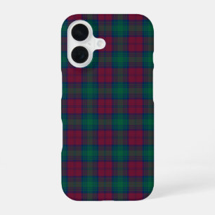 Clan Lindsay Tartan Rode en Groene Schotse Ruit iPhone 16 Hoesje