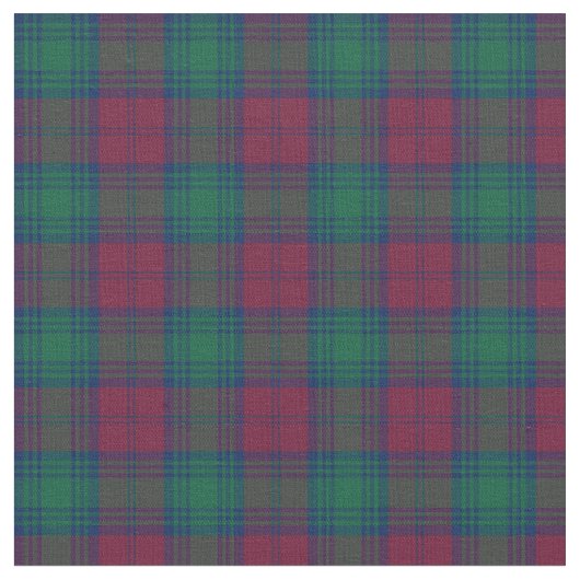 Clan Lindsay Tartan Stof (Close Up)