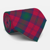 Clan Lindsay Tartan Stropdas (Opgerold)
