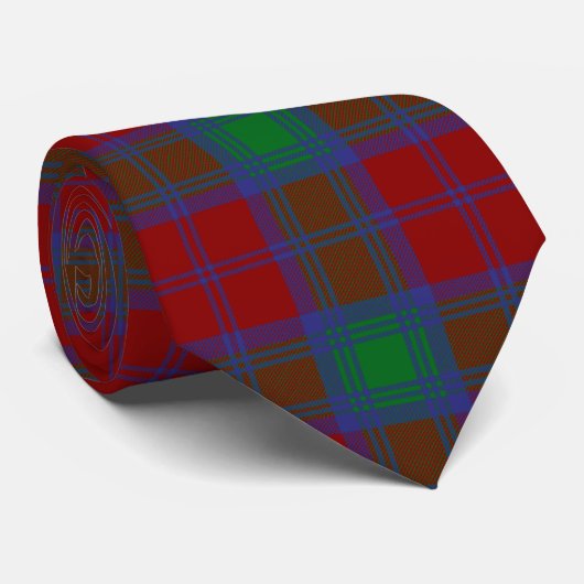 Clan Lindsay Tartan Stropdas (Opgerold)