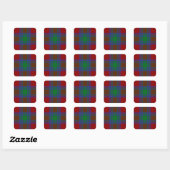 Clan Lindsay Tartan Vierkante Sticker (Vel)