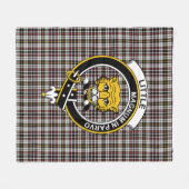 Clan Little Arisaid Tartan Pset Fleece Deken (Voorkant (Horizontaal))