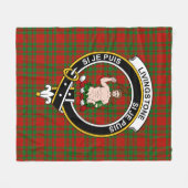 Clan Livingstone Tartan Pset Fleece Deken (Voorkant (Horizontaal))