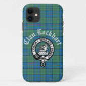Clan Lockhart Crest Badge & Tartan Case-Mate iPhone Case (Achterkant)