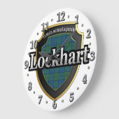 Clan Lockhart Tartan Scottish Dream Clock Grote Klok (Hoek)
