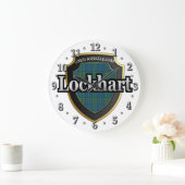 Clan Lockhart Tartan Scottish Dream Clock Grote Klok (Huis)