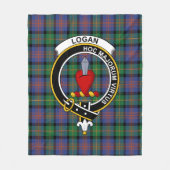 Clan Logan Ancient Tartan Pset Fleece Deken (Voorkant)