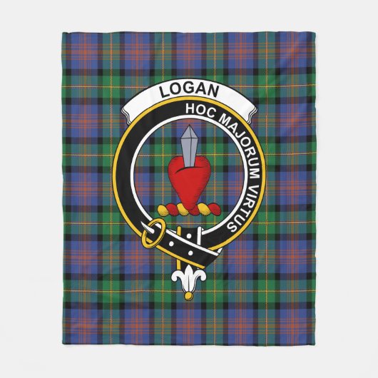 Clan Logan Ancient Tartan Pset Fleece Deken (Voorkant)