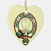 Clan Logan Crest Badge Keramisch Ornament (Rechts)