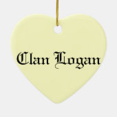 Clan Logan Crest Badge Keramisch Ornament (Achterkant)