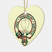 Clan Logan Crest Badge Keramisch Ornament (Links)