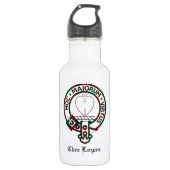 Clan Logan Crest Badge Waterfles (Voorkant)