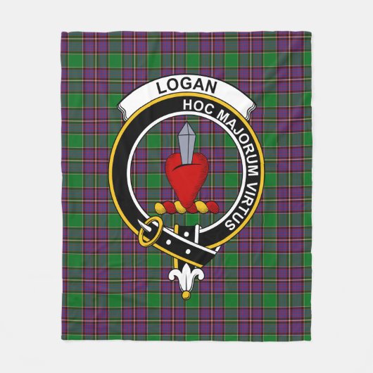 Clan Logan Tartan Pset Fleece Deken (Voorkant)