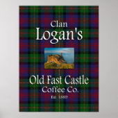 Clan Logan's Old Fast Castle Coffee Co. Poster (Voorkant)
