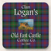 Clan Logan's Oude Fast Castle Coffee Co. Drankjes Onderzetter (Voorkant)
