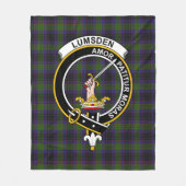 Clan Lumsden Hunting Tartan Pset Fleece Deken (Voorkant)