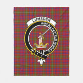 Clan Lumsden Tartan Pset Fleece Deken (Voorkant)