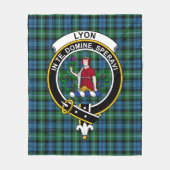 Clan Lyon Hunting Tartan Pset Fleece Deken (Voorkant)
